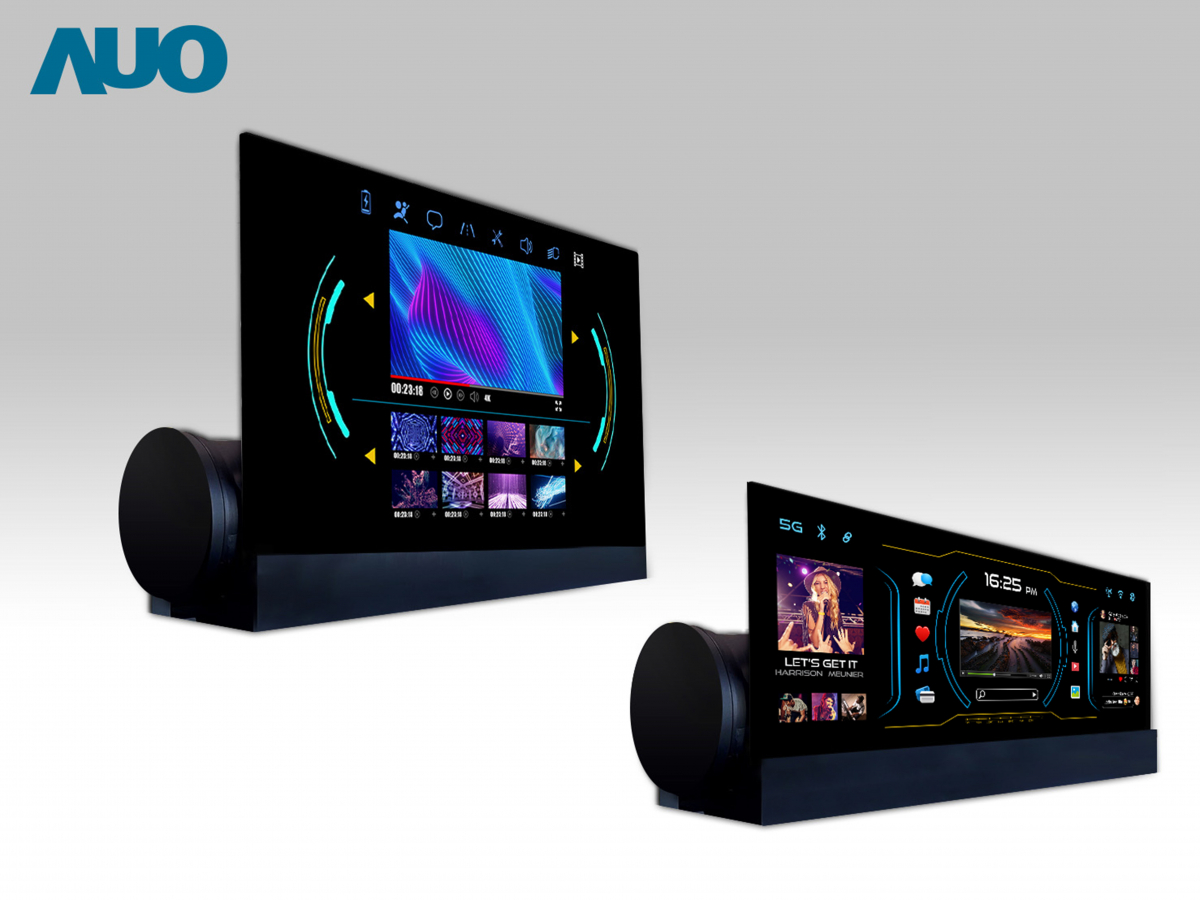 友達14.6吋可捲式Micro LED面板，導入車內資訊、影音娛樂及駕駛安全系統，翻轉智慧移動場域