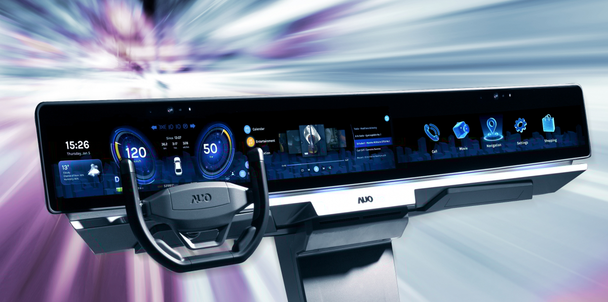 AUO FIDM Plus with AmLED display technology integrated diversity of sensors, creating immersive interactively cockpit experiences