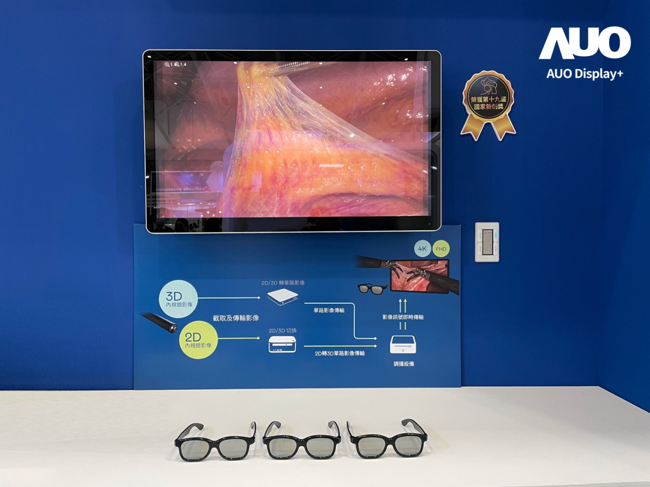 達擎寬視角3D醫療顯示器，協助醫護團隊成員於手術進行時，皆能看到一致性的3D影像，提高溝通效率，使手術更精準、快速完成達擎寬視角3D醫療顯示器，協助醫護團隊成員於手術進行時，皆能看到一致性的3D影像，提高溝通效率，使手術更精準、快速完成