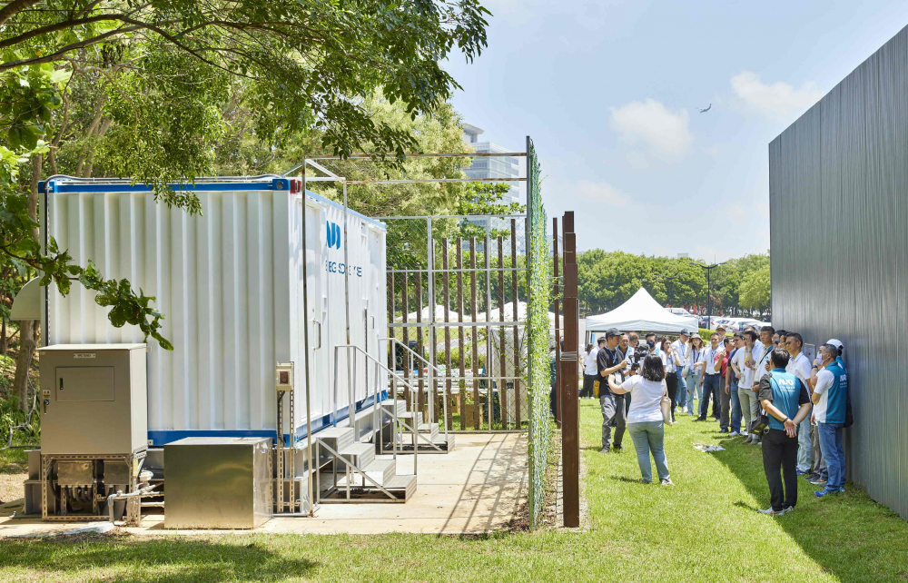 友達西大墩窯文化館建置屋頂全綠電及儲能櫃，為兼具創能儲能的永續綠能場域